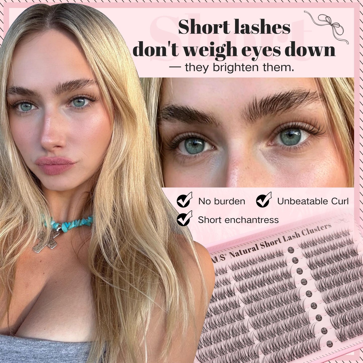 DIY Wispy Natural Lash Clusters