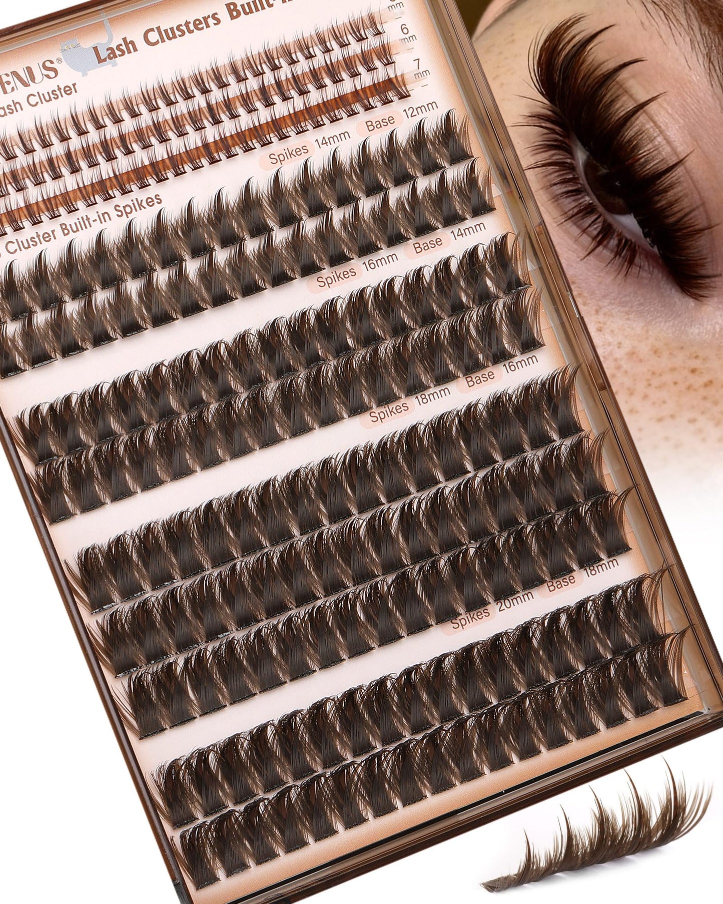 Manga Pre-Mapped Volume Wispy Spike Lash Clusters