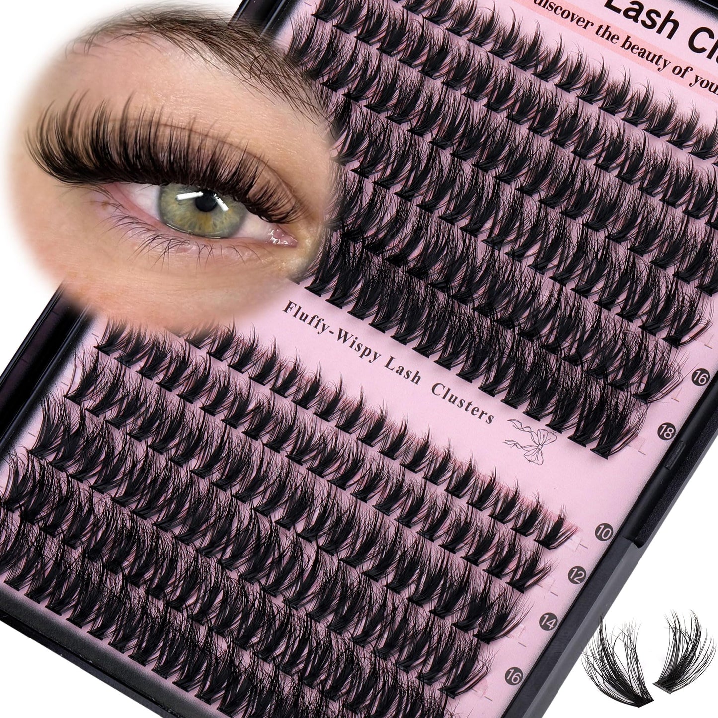 Manga Pre-Mapped Volume Wispy Spike Lash Clusters