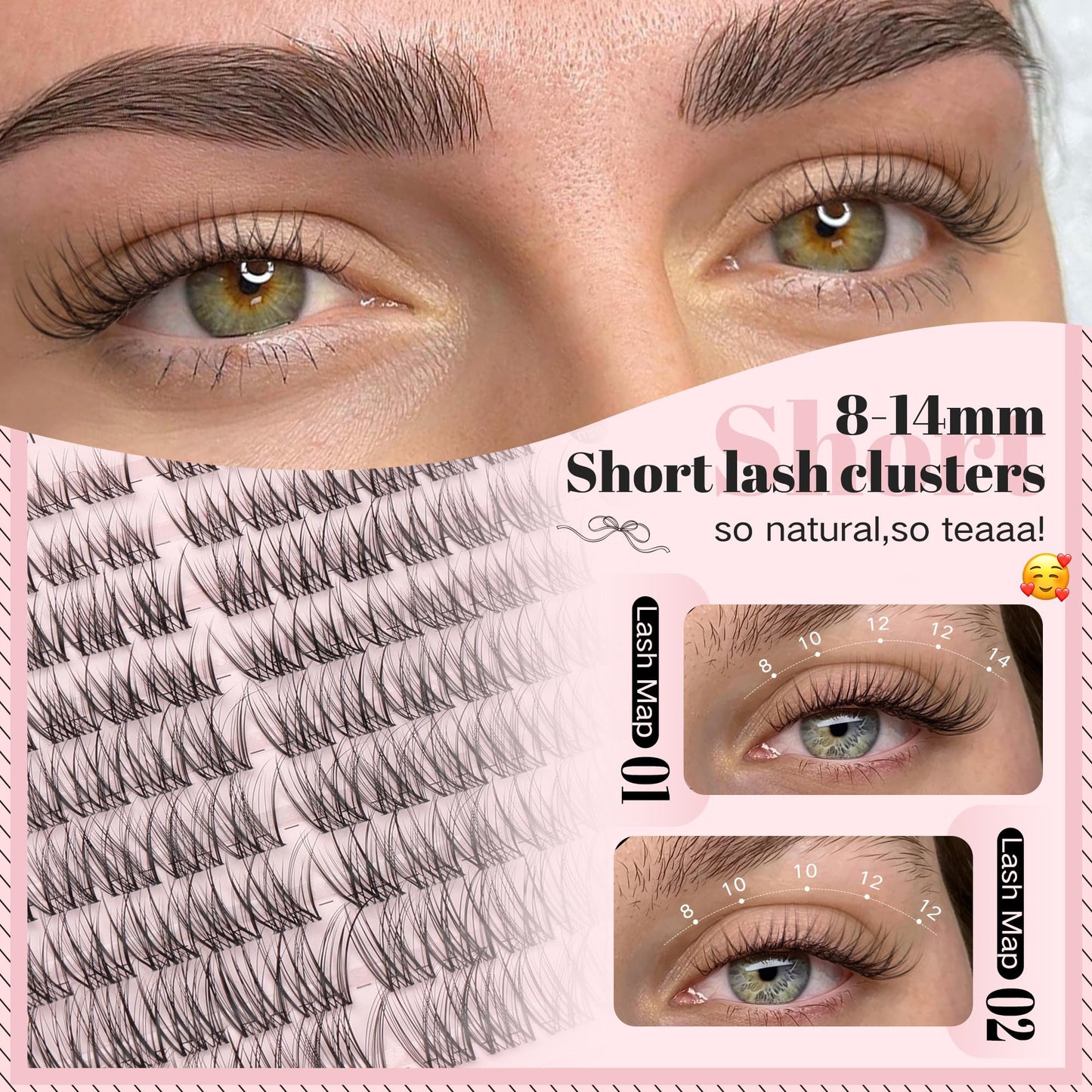 DIY Wispy Natural Lash Clusters