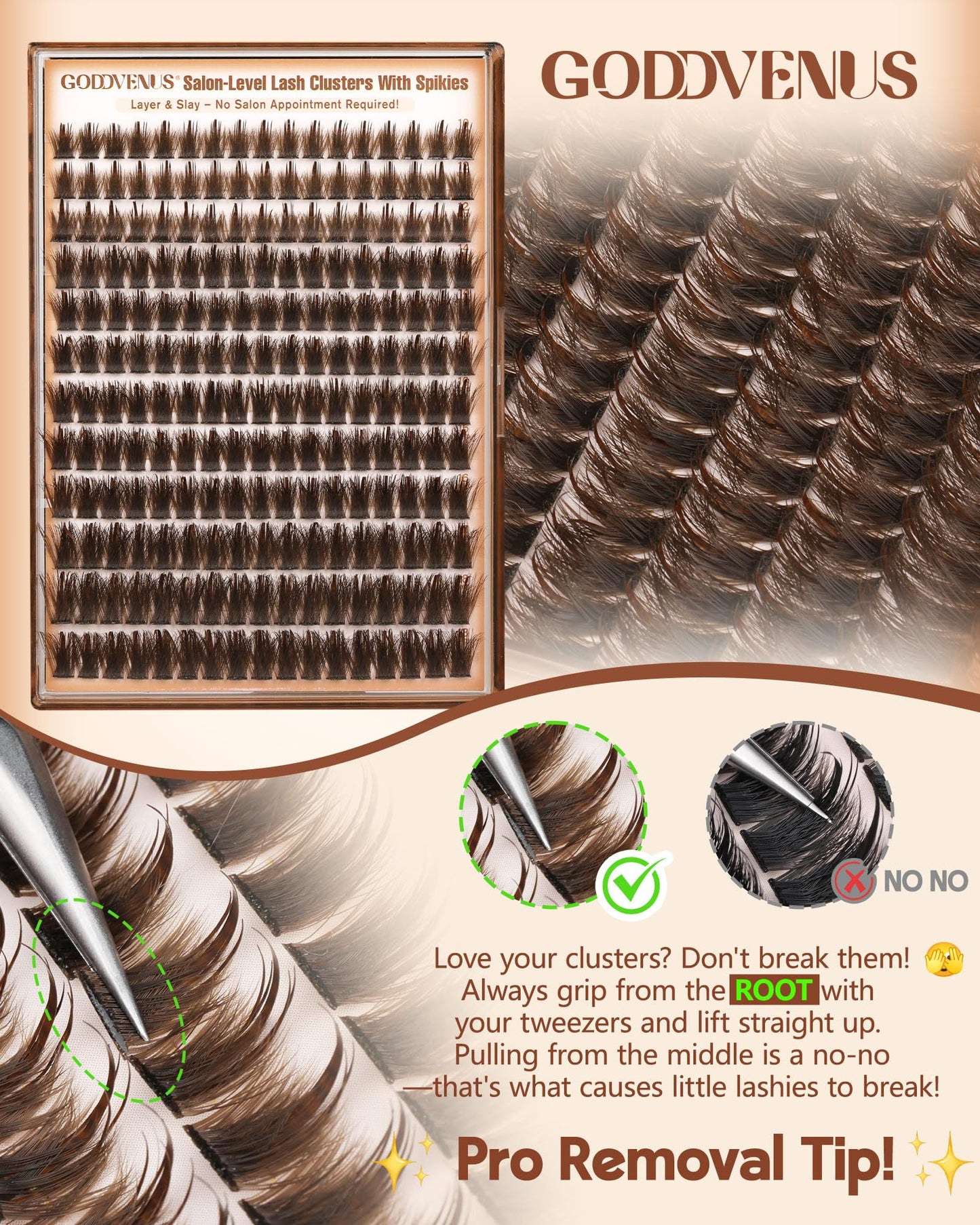 Manga Pre-Mapped Volume Wispy Spike Lash Clusters