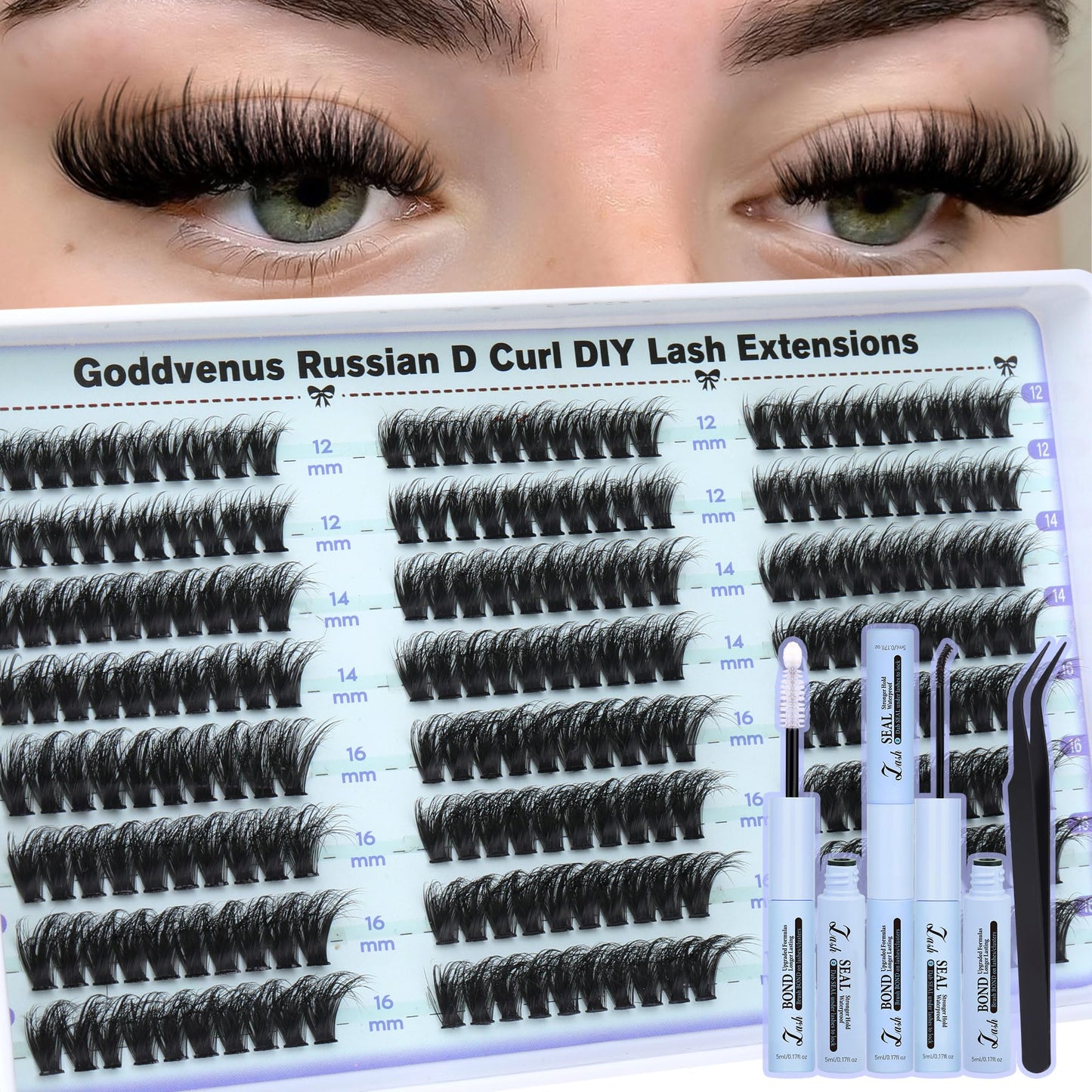 DIY Wispy Natural Lash Clusters