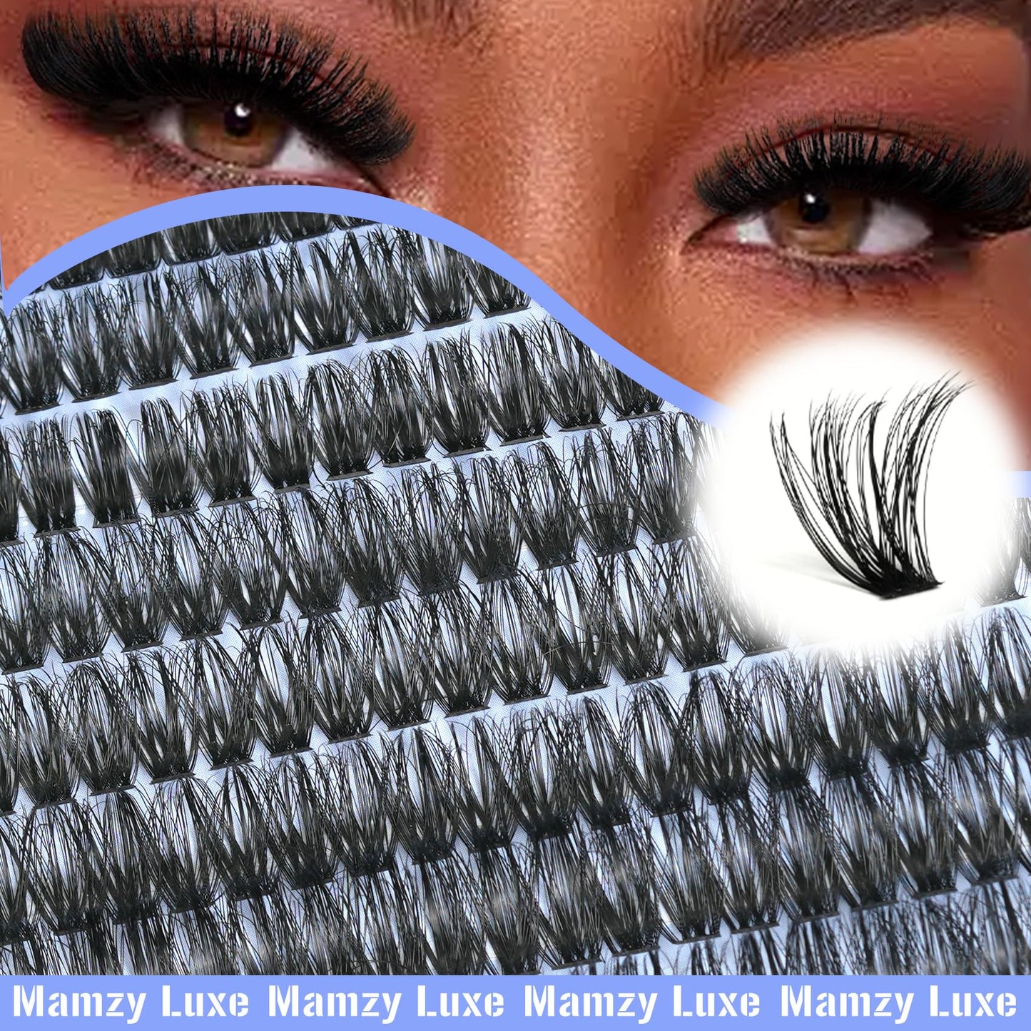 Lash Clusters 708PCS Cluster Eyelash Extensions 10-16MM Wispy Lashes Clusters 30+40+50+60+80+100D Eyelash Clusters Mix Daily Look Fake Eyelashes Extension