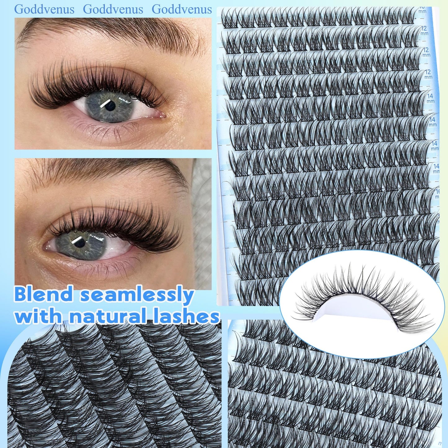 DIY Wispy Natural Lash Clusters