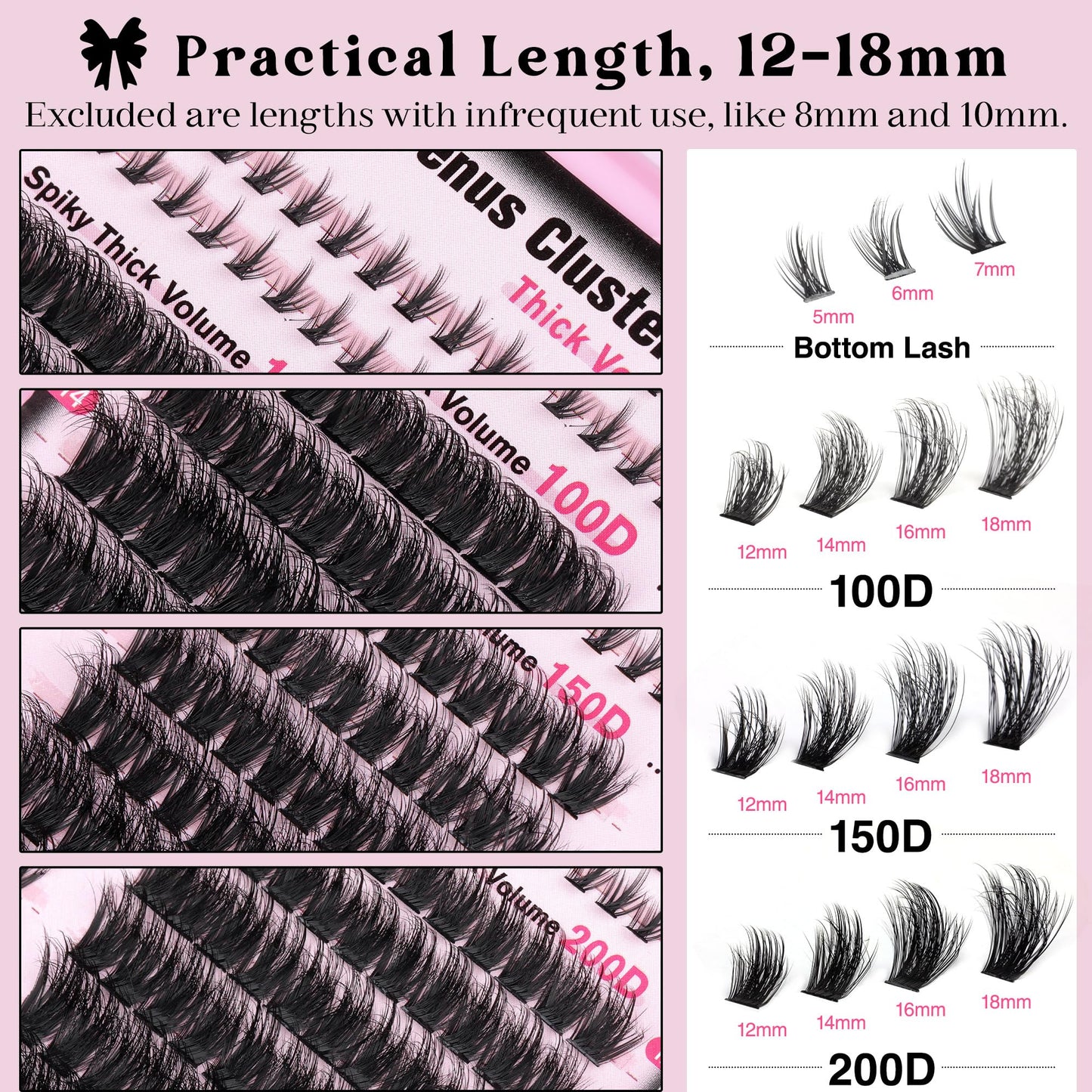 Manga Pre-Mapped Volume Wispy Spike Lash Clusters