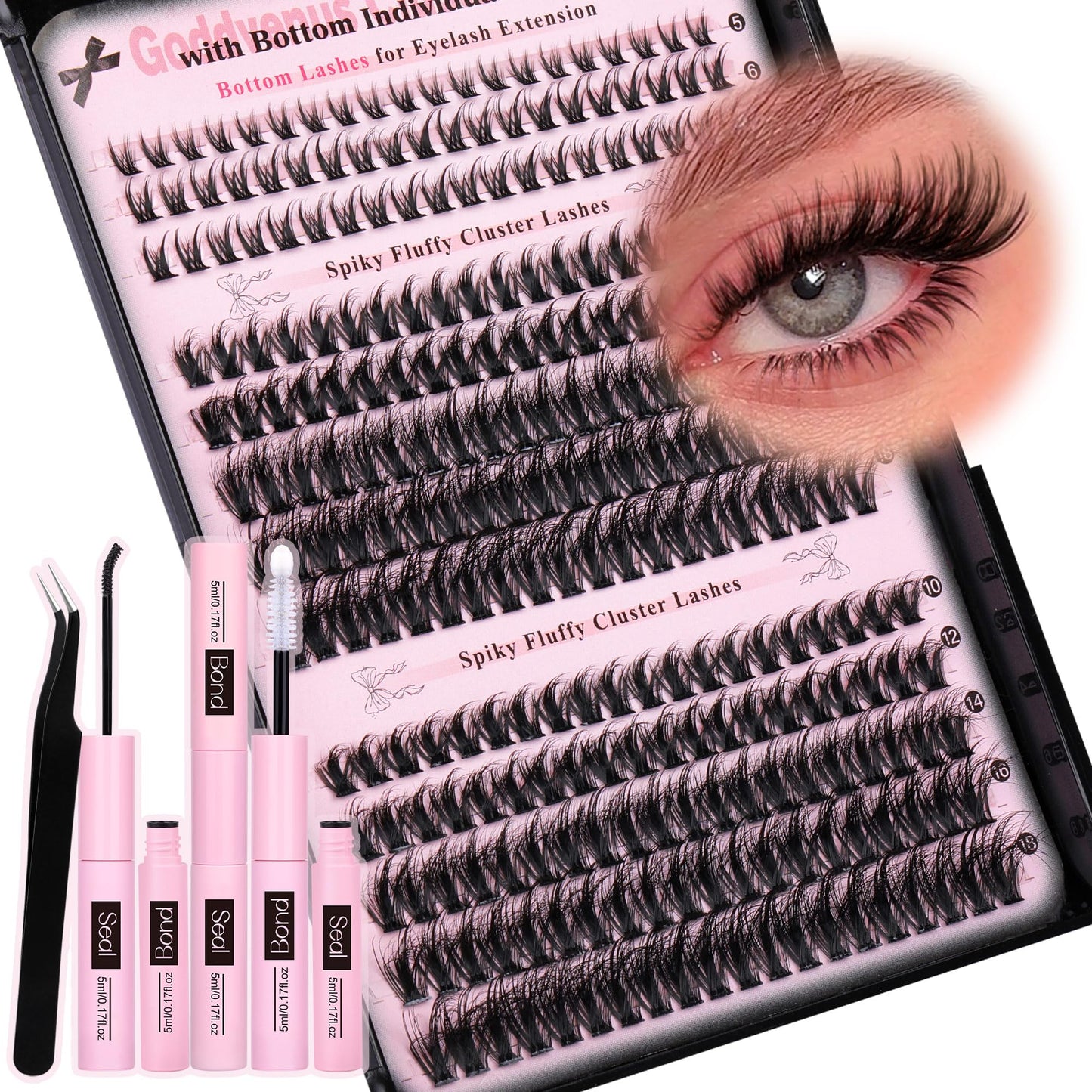 Manga Pre-Mapped Volume Wispy Spike Lash Clusters