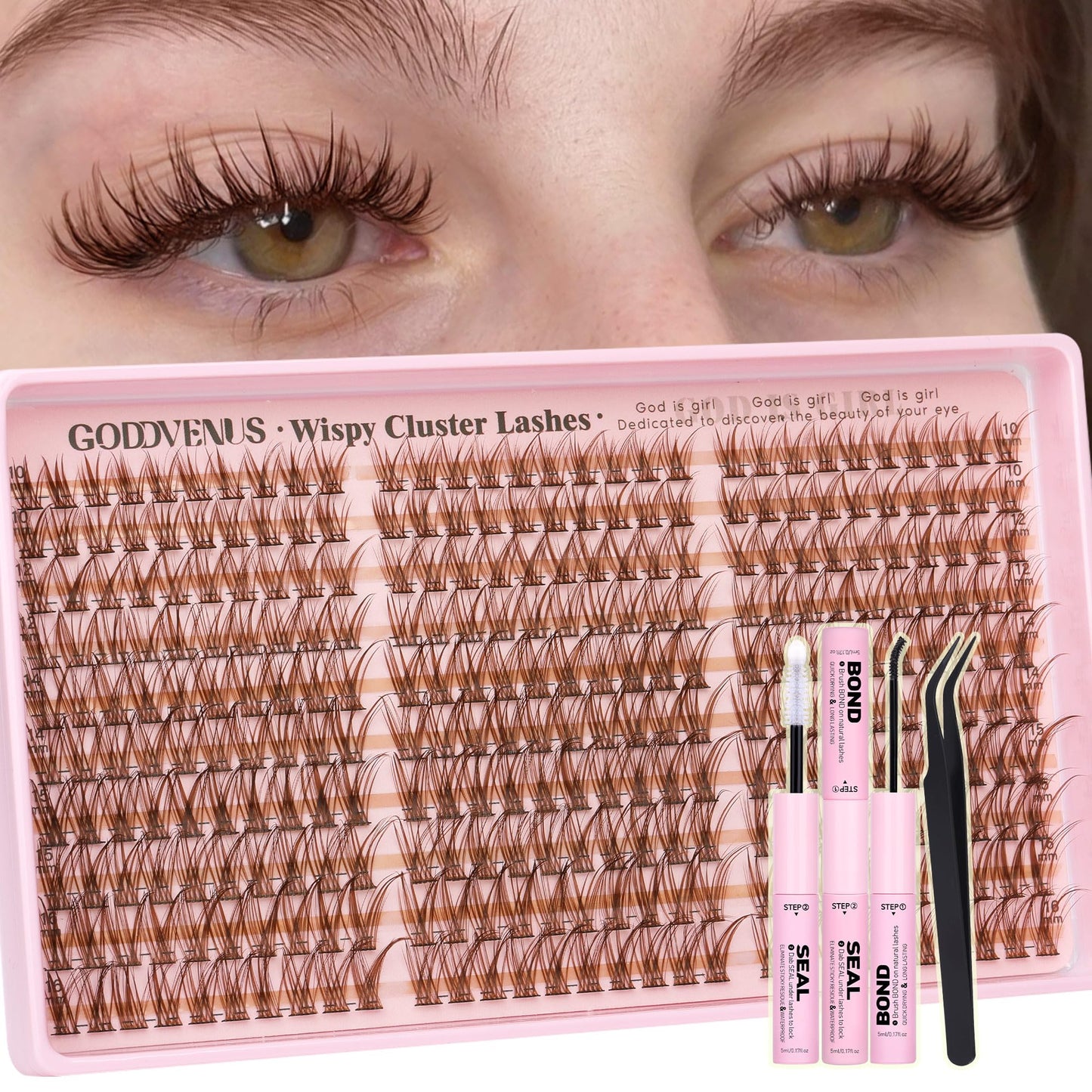 DIY Wispy Natural Lash Clusters