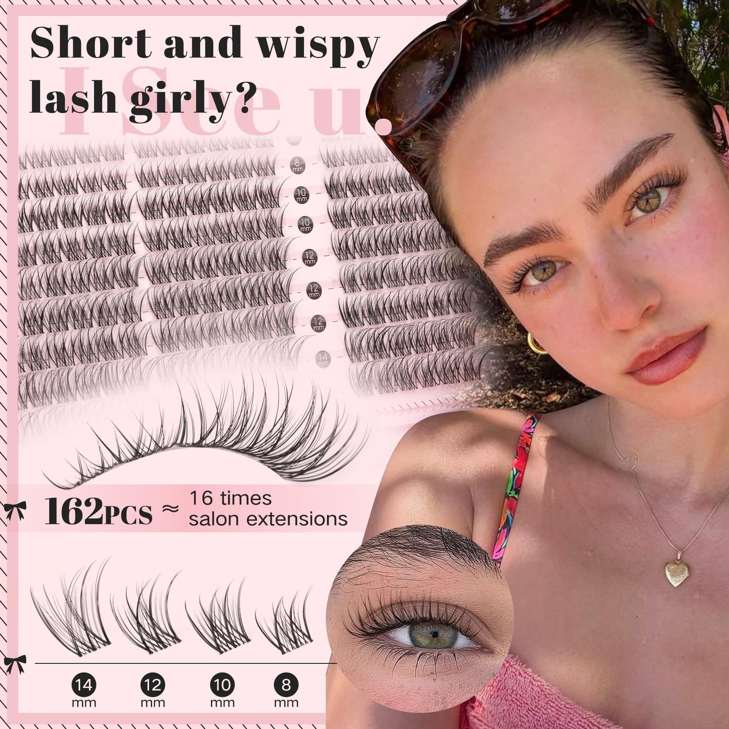 DIY Wispy Natural Lash Clusters