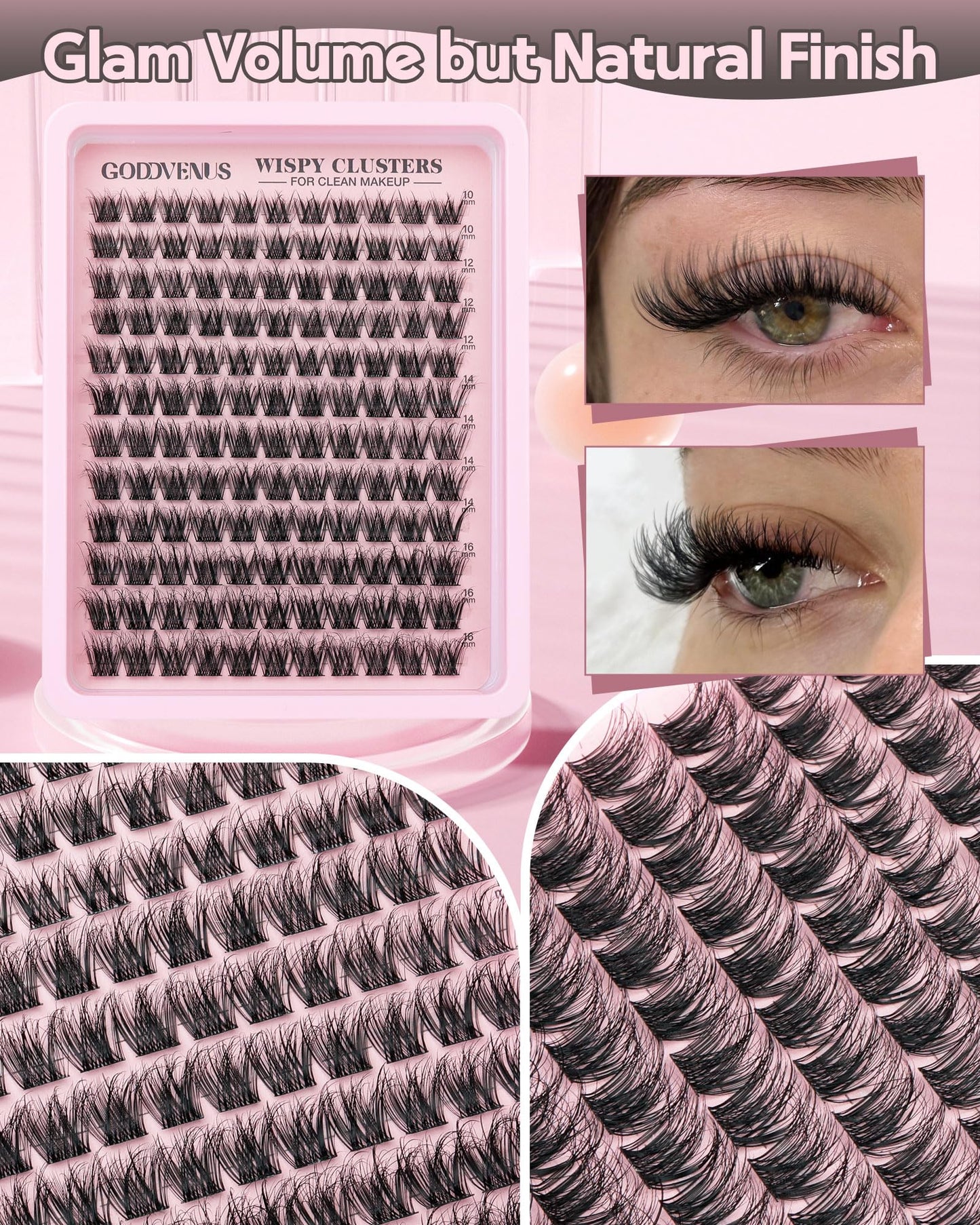 DIY Wispy Natural Lash Clusters