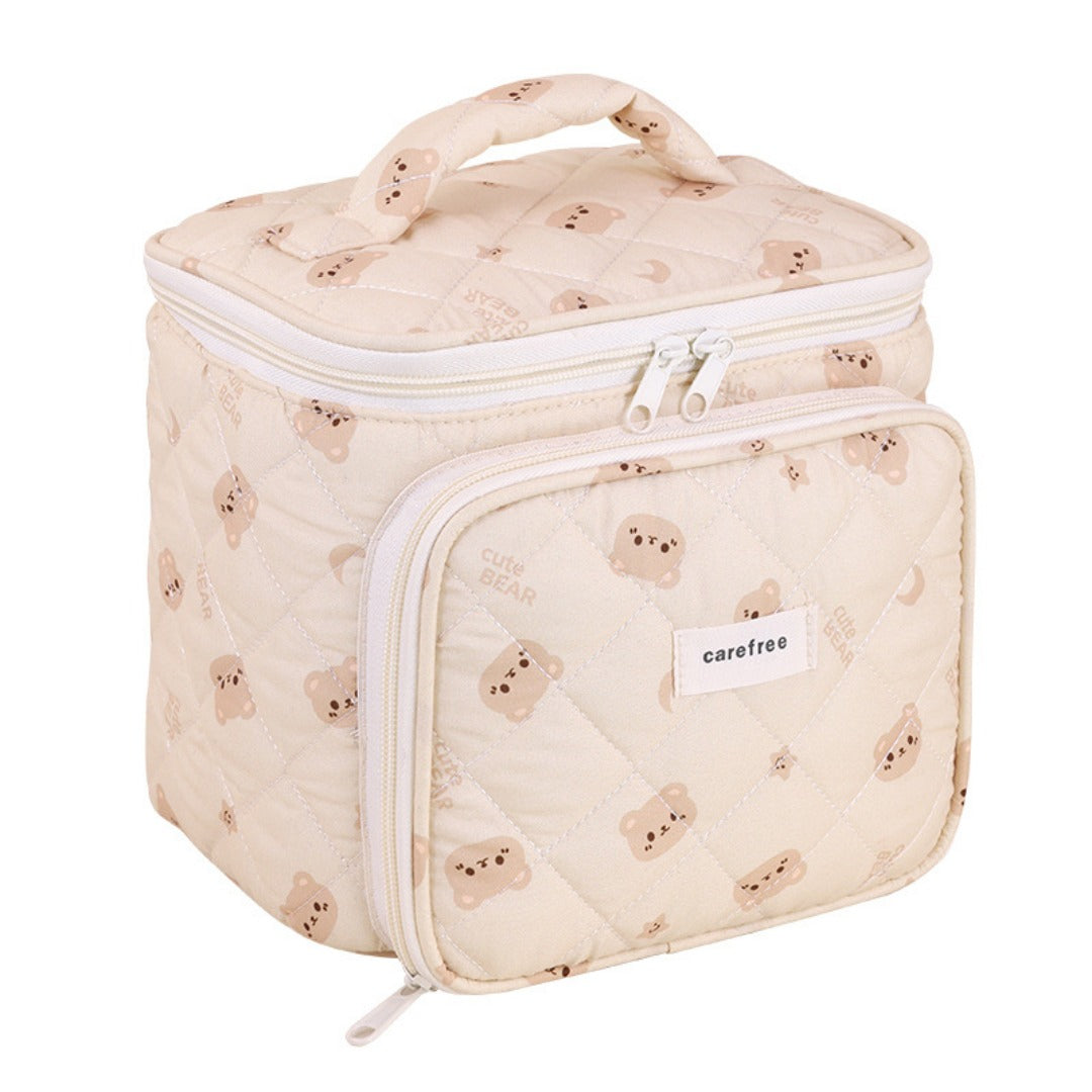 Multifunctional Partition Storage Cosmetic Bag