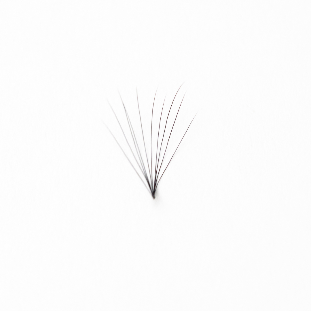 6D, .07, Textured Handmade Loose Fans (1500/6 Length Mix)