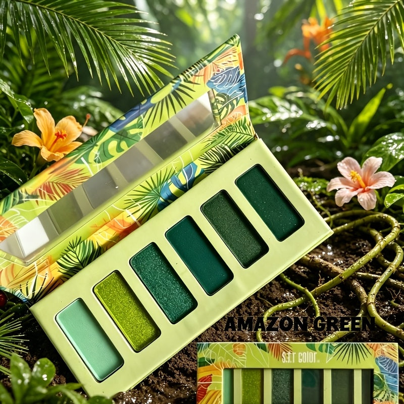 3-Piece Set of Six Popular Colored Eyeshadows