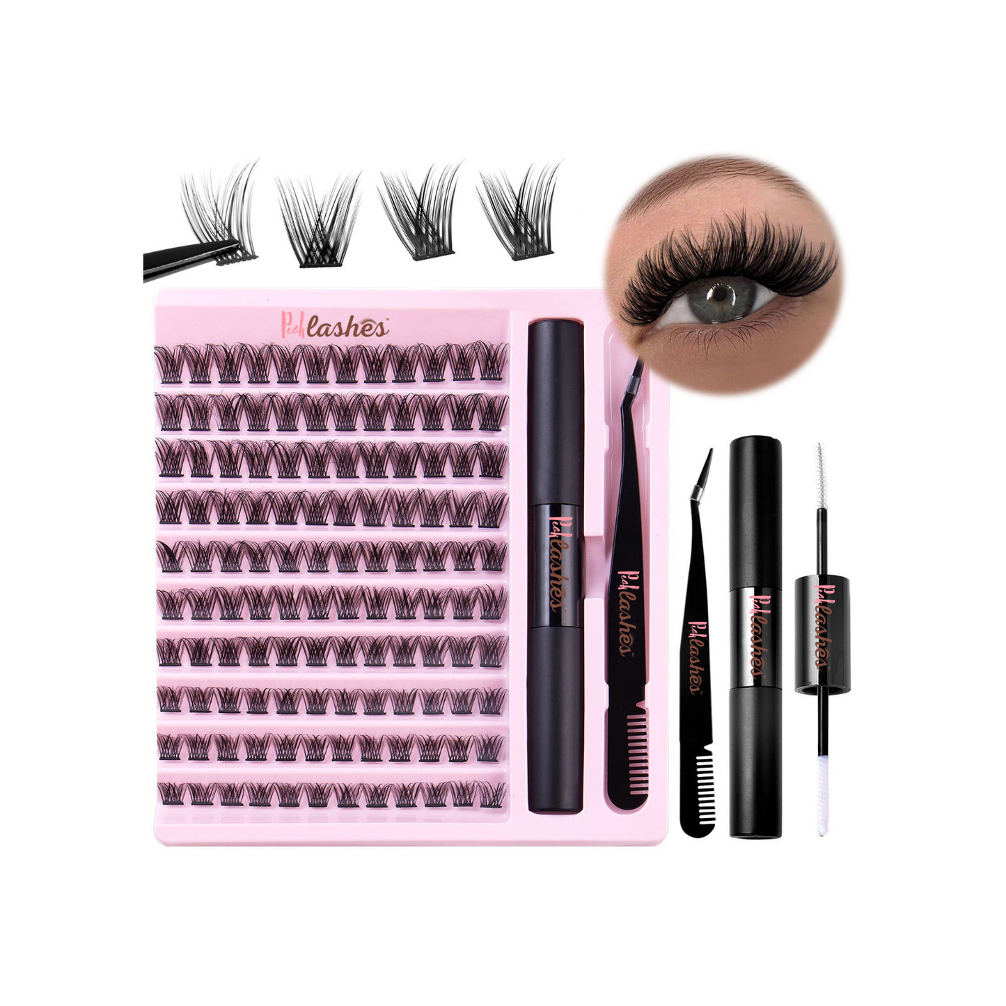 A false eyelash kit 