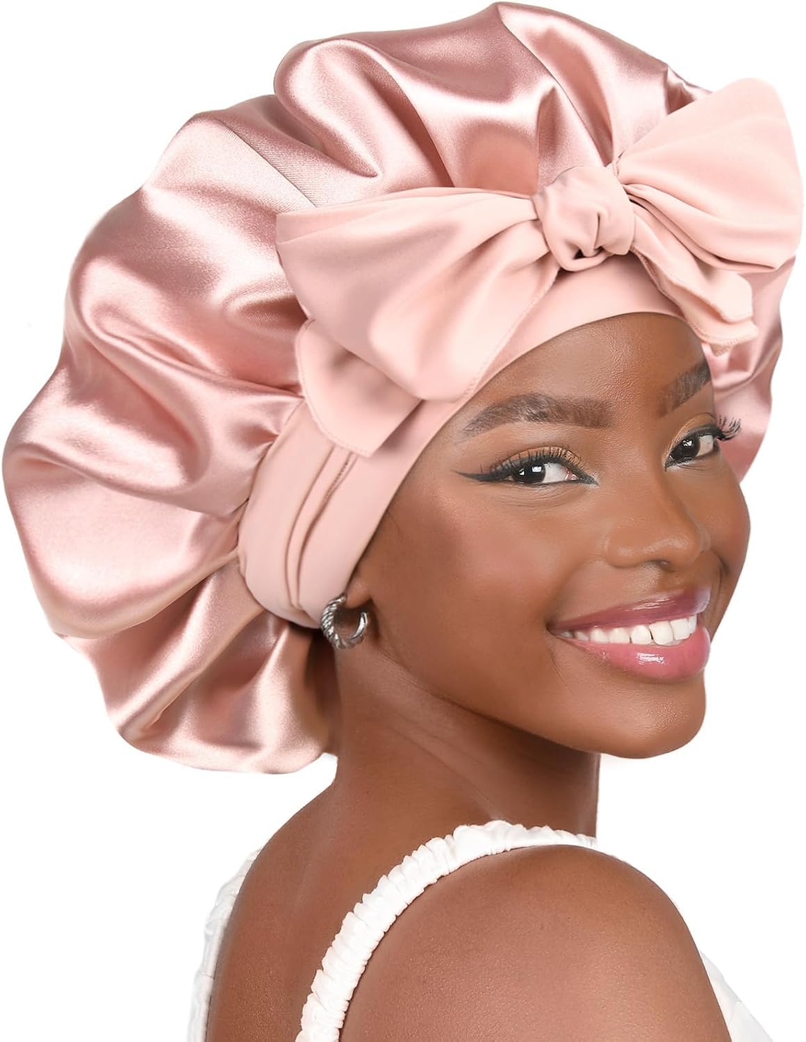 Adjustable Soft Butter-Satin Bonnet