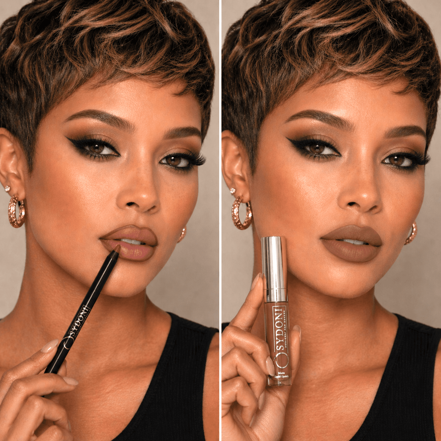 CHESTNUT MATTE LIP DUO - Chestnut Matte liquid Lipstick with Chocolate Lip Pencil