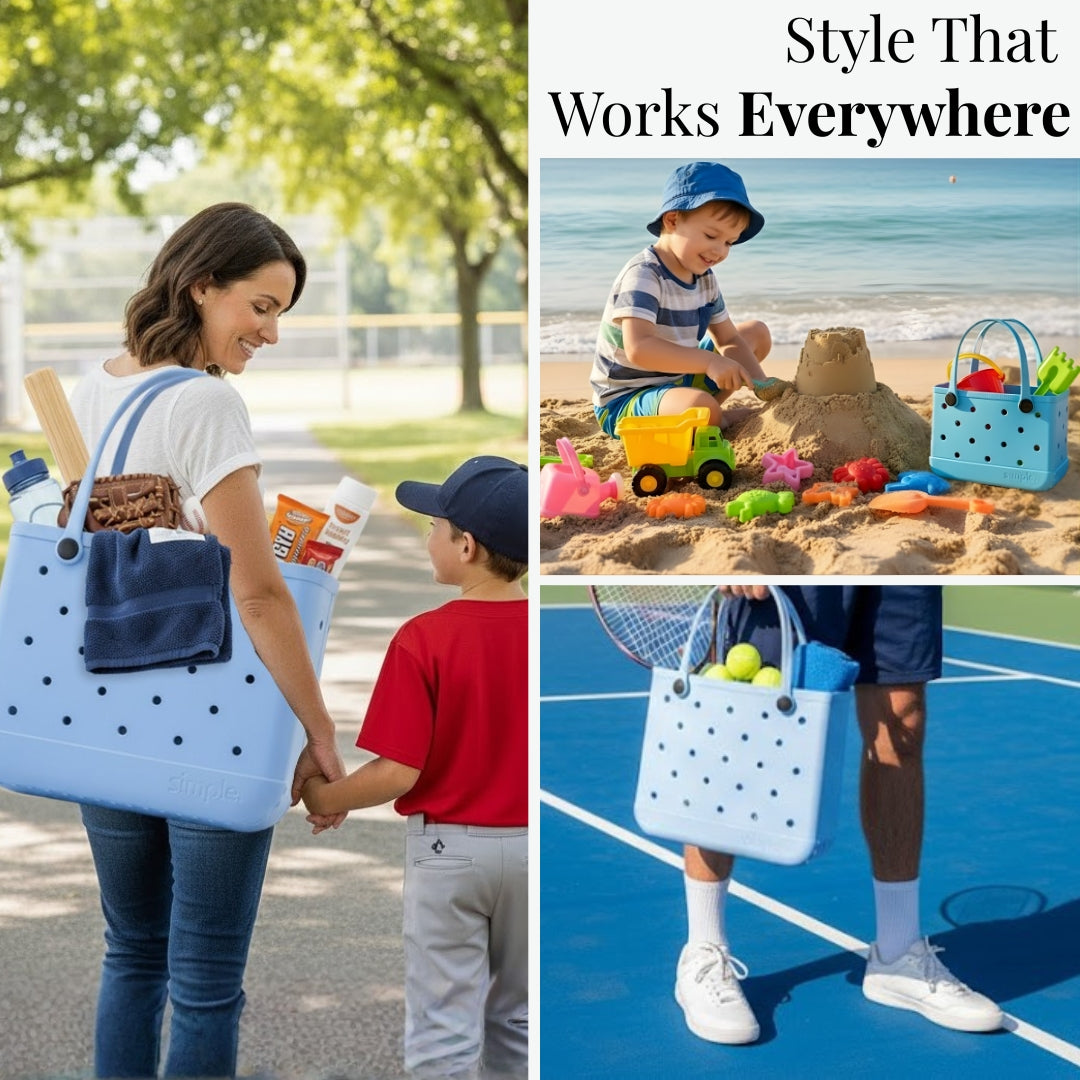 Set of 3 (XL/M/S) – Stylish EVA Tote Bags