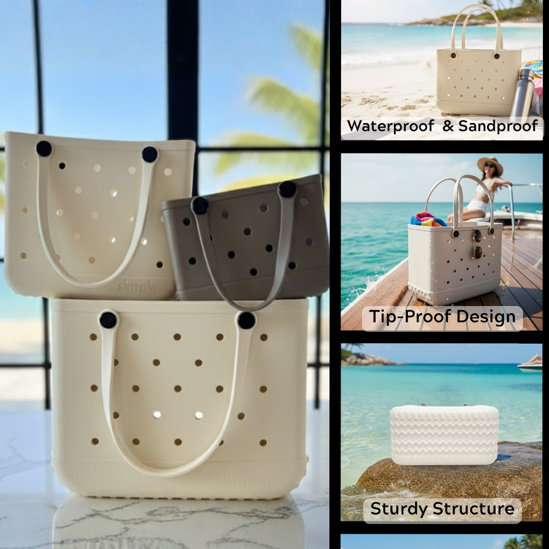 Set of 3 (XL/M/S) – Stylish Beige Tones EVA Bags