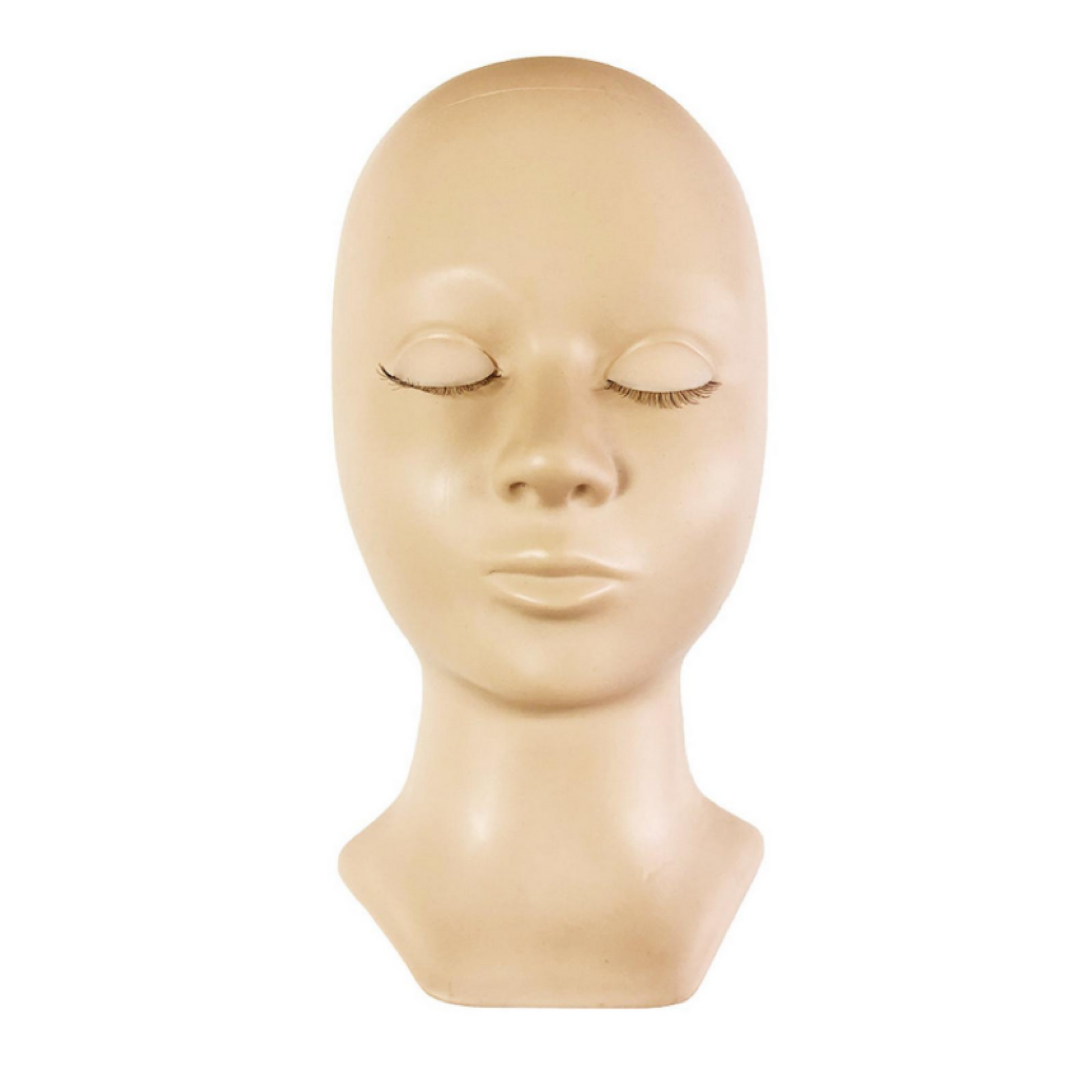 Eyelash Training Mannequin Head (With Realistic Removable Eyelids)