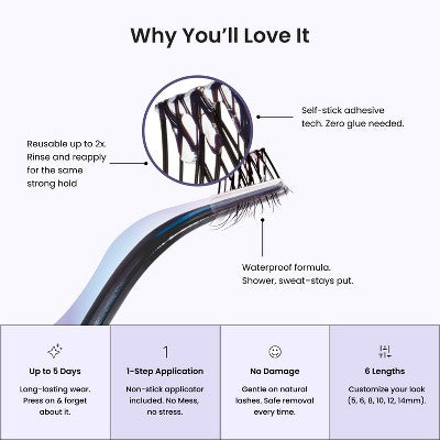 imPRESS Long Lasting Press-On Self Adhesive False Eyelashes