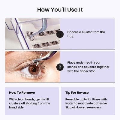 imPRESS Long Lasting Press-On Self Adhesive False Eyelashes