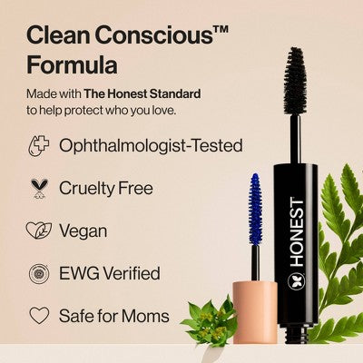 Honest Beauty Extreme Volume Mascara + Bold Lash Primer Black 0.27 fl oz