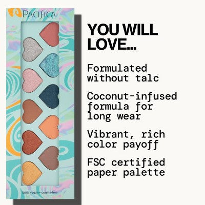 Pacifica Malibu Eye Shadows Palette 0.2oz