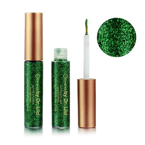 Glitter Liquid Eyeliner Green 7