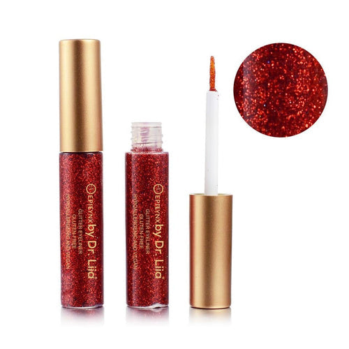 Glitter Liquid Eyeliner Red 10