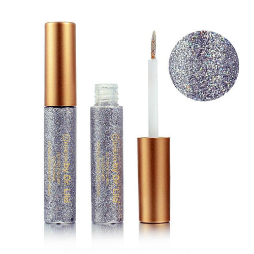 Glitter Liquid Eyeliner Silver 3