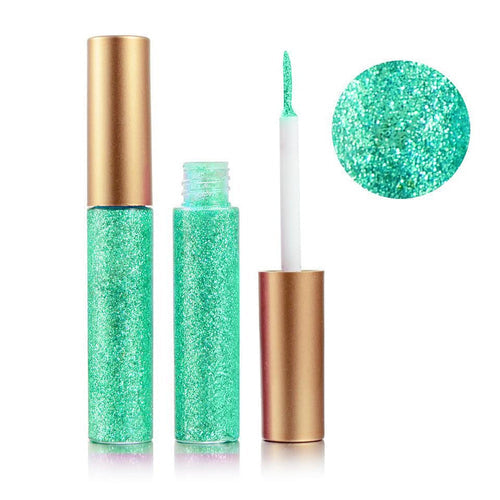 Glitter Liquid Eyeliner Turquoise Green 13