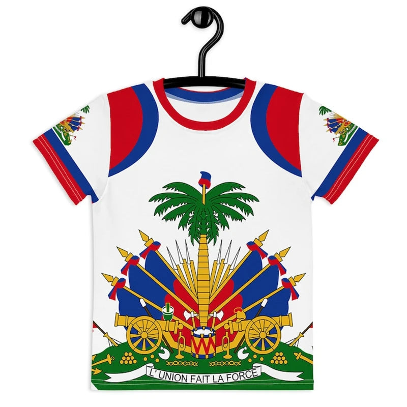 Haiti Emblem Symbol Vintage Men T-Shirt 4