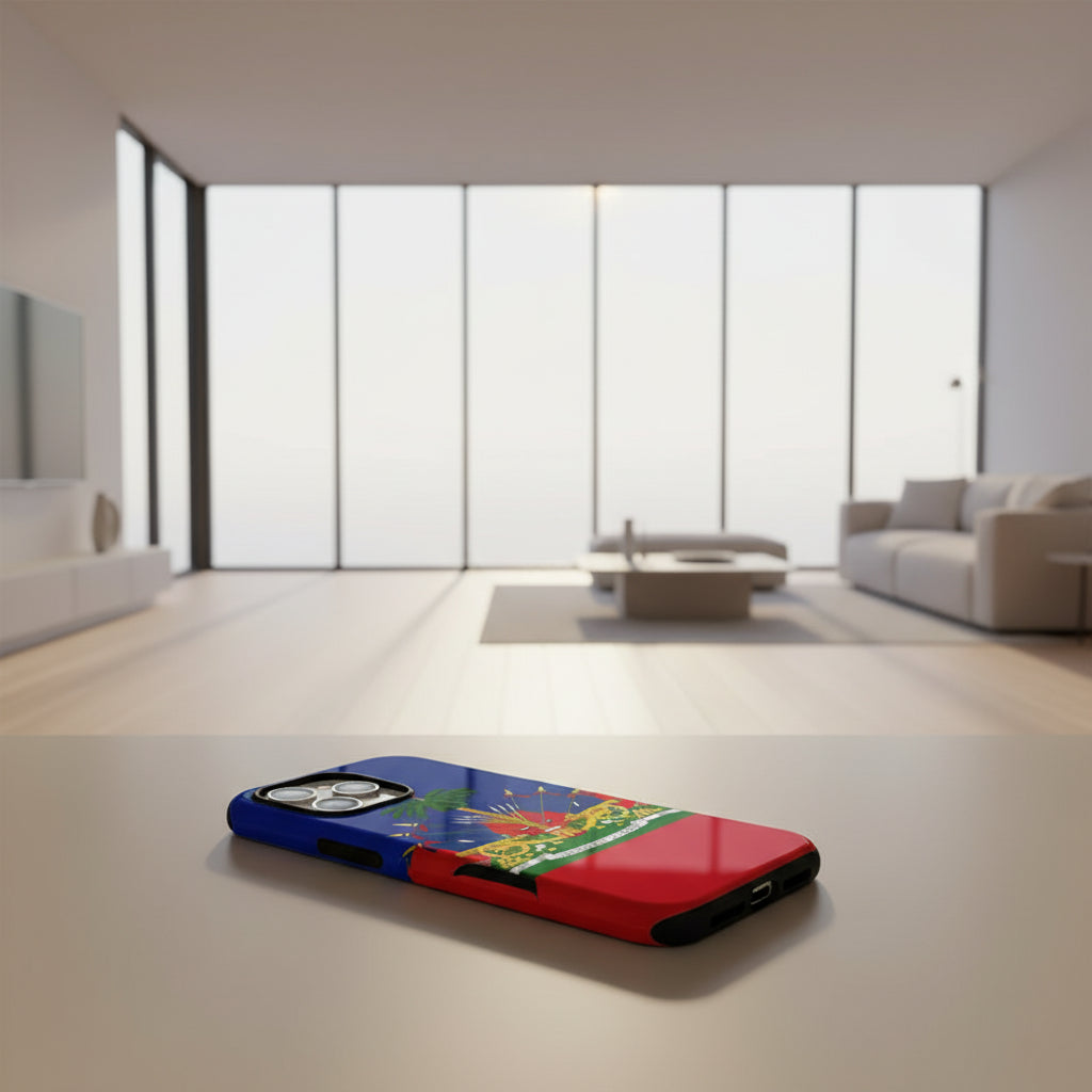 Haitian Flag Design iPhone Cover 5