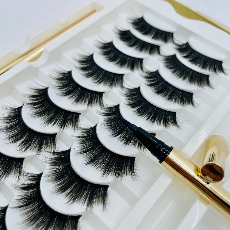 10-Pair Magnetic Eyeliner & Eyelashes Set