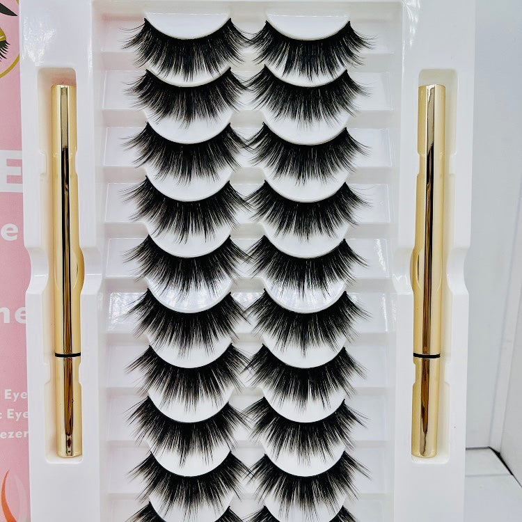 10-Pair Magnetic Eyeliner & Eyelashes Set