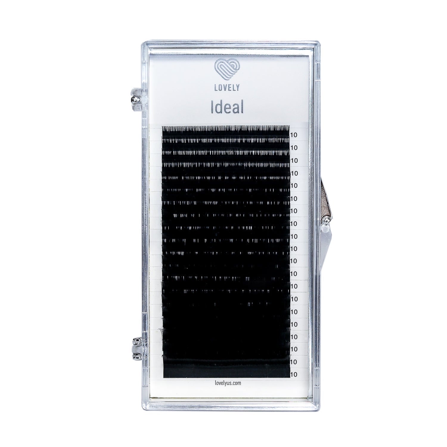 Ideal Eyelash Extensions | 20 Lines | Black | C D Curl | 0.07 & 0.10 & 0.15 | 7–20mm