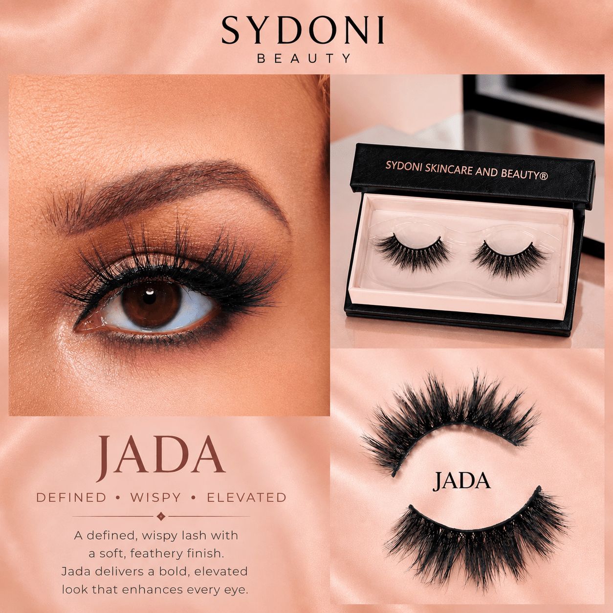 "JADA" LUXURY MINK LASHES - Defined, Wispy Elevated