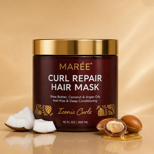 Jar of Maree Curl Repair Hair Mask