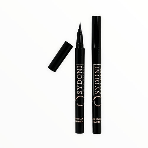 SYDONI LIQUID EYELINER & LASH GLUE IN ONE | Precision Liner + Strong Hold Net. Wt. 0.7 ml