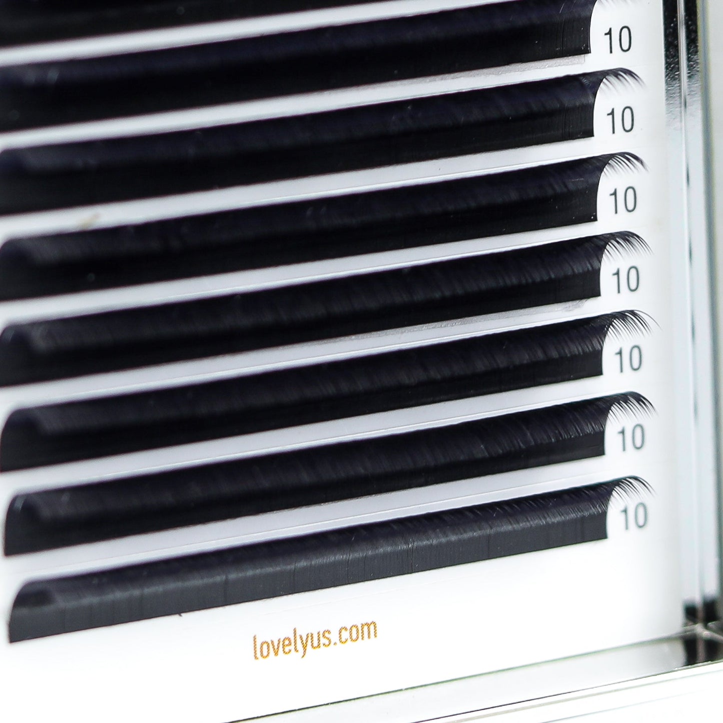 Royal Eyelash Extensions | 16 Lines | Black | C D Curl | 0.07 & 0.10 & 0.12 & 0.15 | 8–16mm