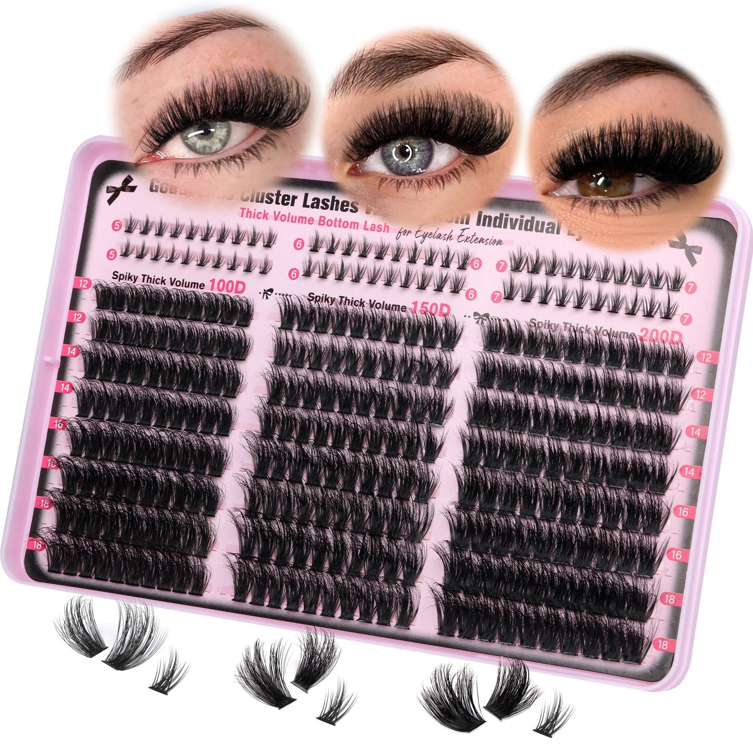 Manga Pre-Mapped Volume Wispy Spike Lash Clusters
