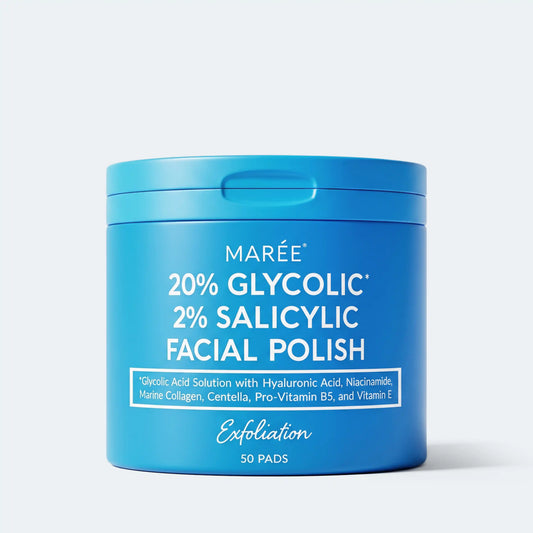 Marée 20% Glycolic 2% Salicylic Facial Polish with 50 exfoliating pads