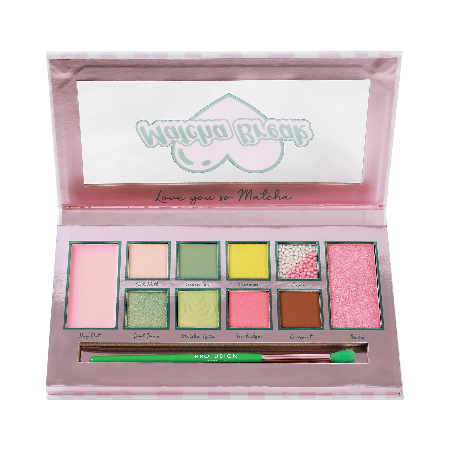 Matcha Break 10-Shade Palette & Brush