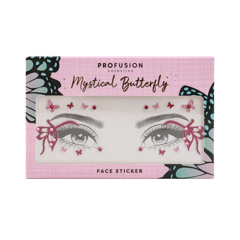 Mystical Butterfly Face Stickers