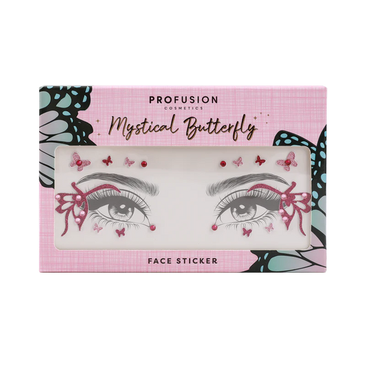 Mystical Butterfly Face Stickers