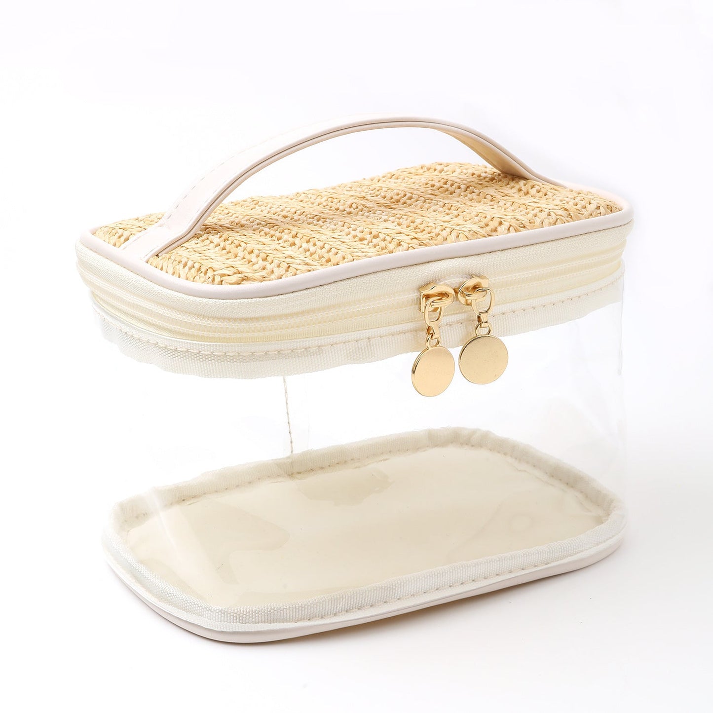 PVC Straw Makeup Bag