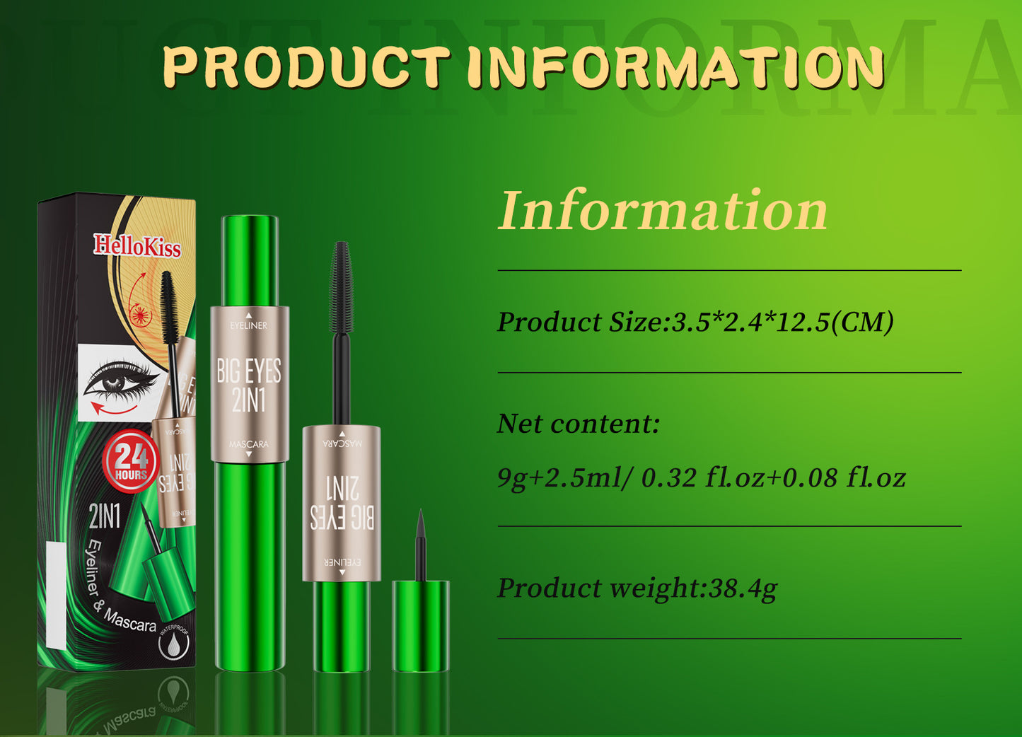 2-in-1 Long & Thick Double-Ended Mascara