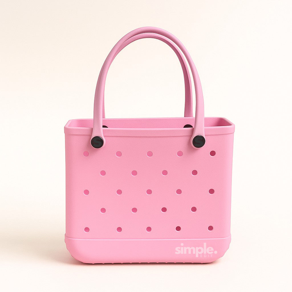 Set of 3 Stylish Pink Shades EVA Tote Bags