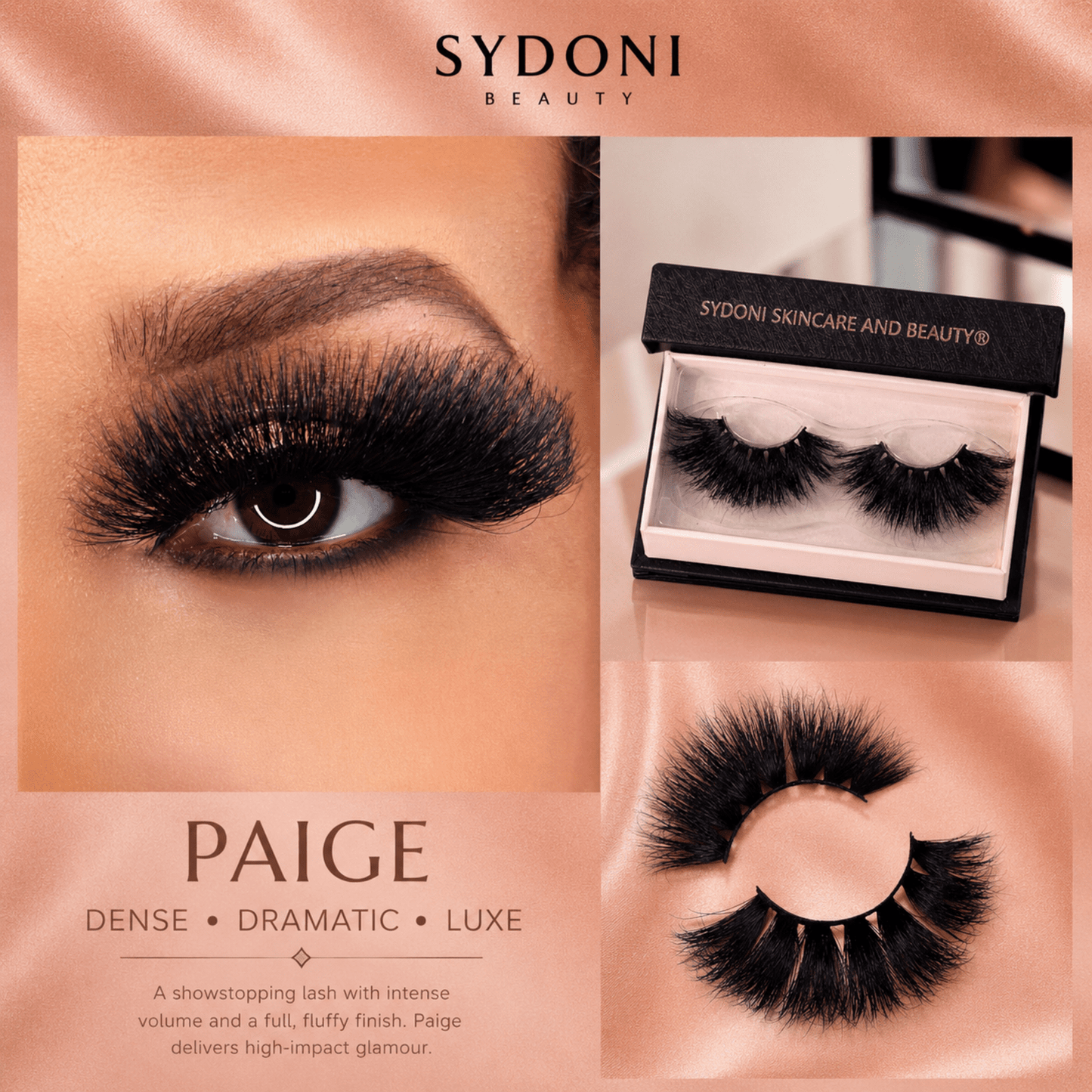 "PAIGE" LUXURY MINK LASHES - Dense, Dramatic, Luxe