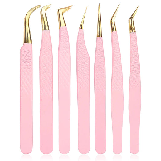 Pink Eyelash Tweezers