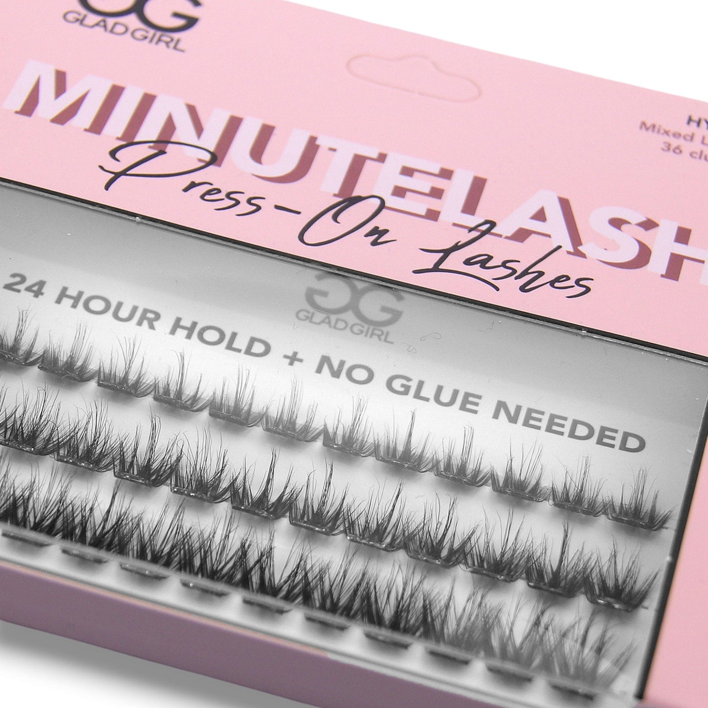 MinuteLash Press-On Lashes - 36 Pre-Glued Clusters
